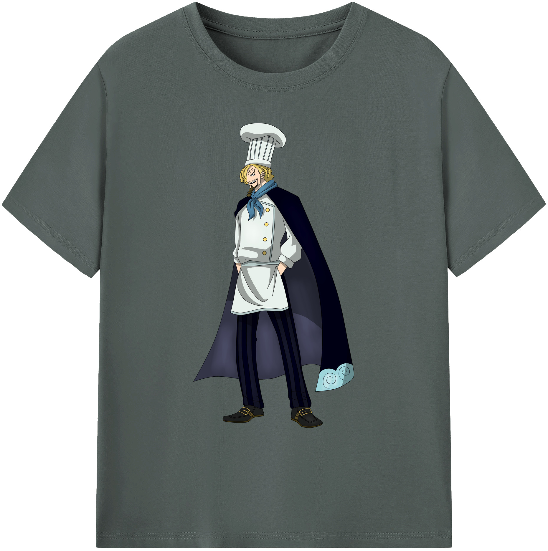 （画像用） ワンピース サンジ ONE PIECE Sanji 綿100％ メンズ半袖Tシャツ｜肌触りやわらか＆通気性